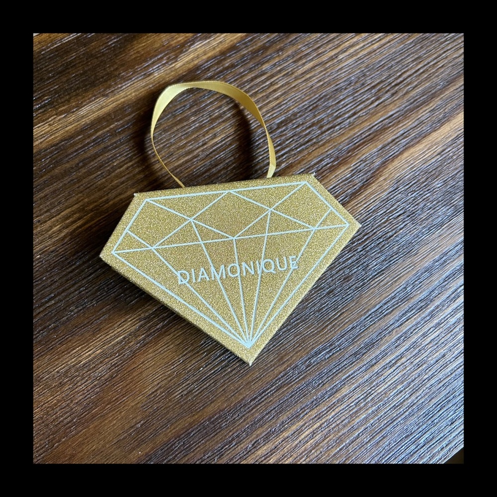 NIB QVC Diamonique Tennis Bracelet sterling silver with paper clip chain